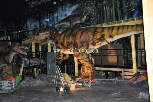 法國動物園恐龍展廳安裝現場圖四